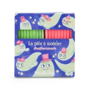 2 Plastilinas Fosforescentes Moulin Roty