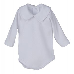 Body manga larga cuello pico Calamaro Baby