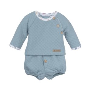 Conjunto manga larga pololo Tormes bebé niño-11033-Calamaro Baby