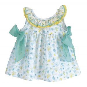 Vestido estampado bebé niña Kara-21290B-Calamaro Baby