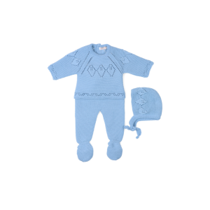 Conjunto largo punto 3 piezas bebé Tony Bambino